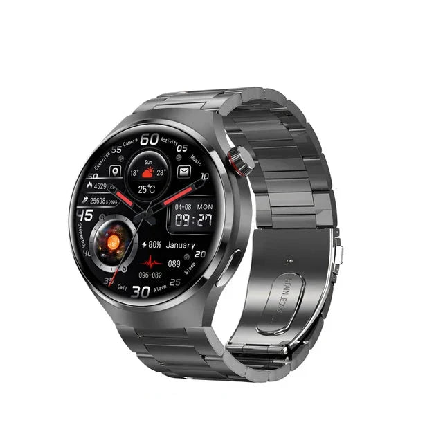 GPS Smart Watch Men 360 HD, IP68, Heart Rate, Bluetooth Call-0