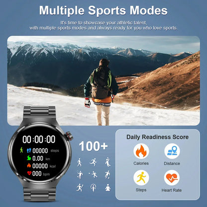 GPS Smart Watch Men 360 HD, IP68, Heart Rate, Bluetooth Call-4