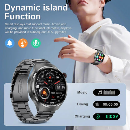 GPS Smart Watch Men 360 HD, IP68, Heart Rate, Bluetooth Call-3