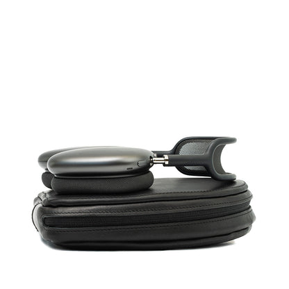 Leather Case for AirPods Max (Black)-1