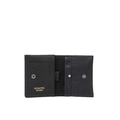 Leather AirTag Card Wallet - Minimalist 5.0 (Snake Print)-2